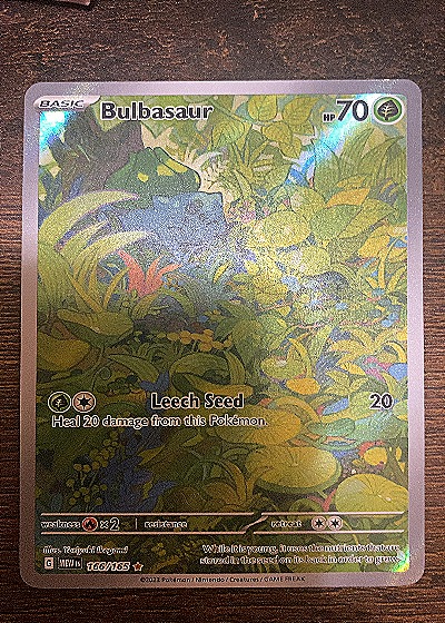 2023 Pokémon Scarlet & Violet #166 Bulbasaur Illustration Rare — front