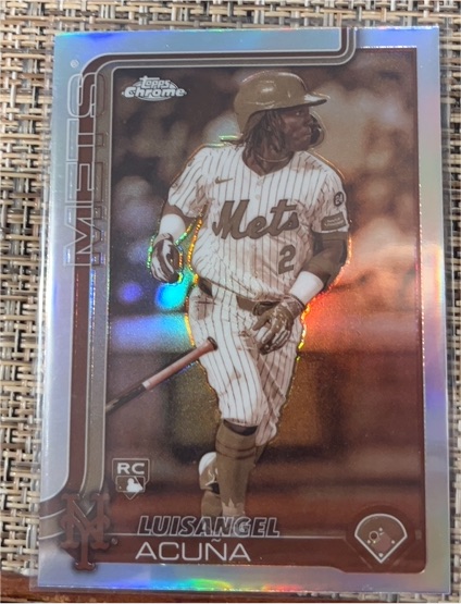 2025 Topps Chrome #56 Luisangel Acuna — front