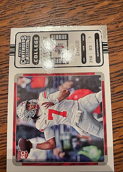 2023 Panini Chronicles Draft Picks Contenders College Ticket #3 C.J. Stroud — front