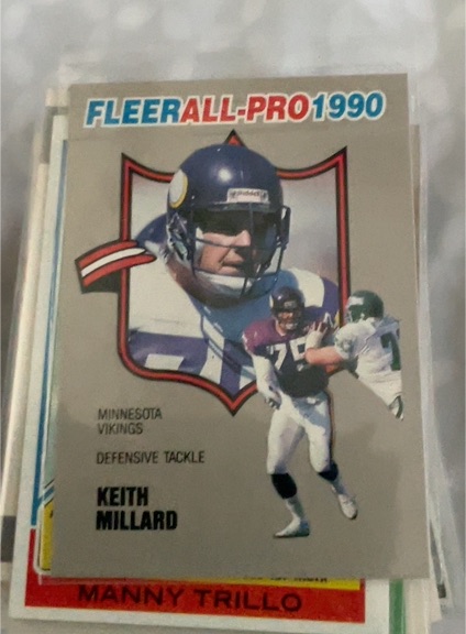 1990 Fleer All-Pro #12 Keith Millard — front