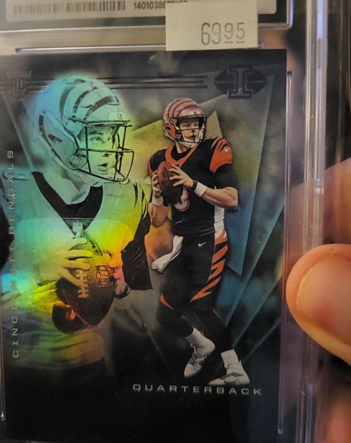 2020 Panini Illusions #5 Joe Burrow Rookie Card — front