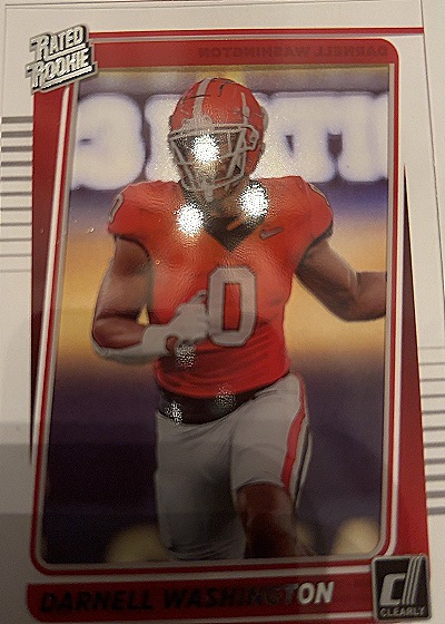 2023 Panini Chronicles Draft Picks Clearly Donruss #41 Darnell Washington — front