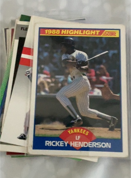 1989 Score #657 Rickey Henderson — front