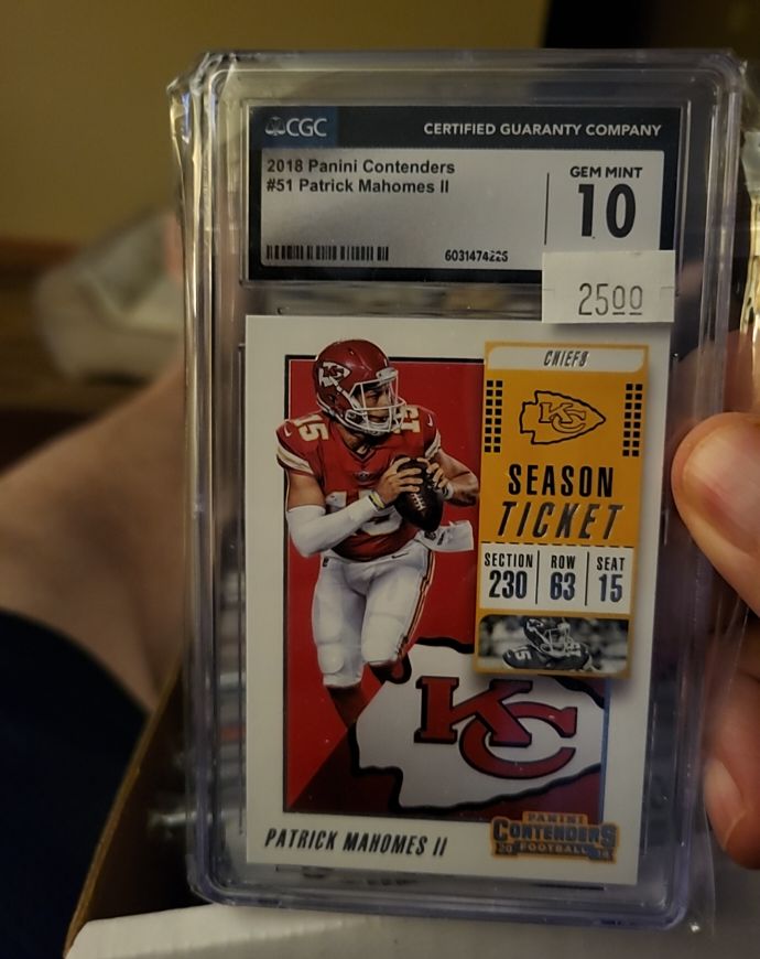 2018 Panini Contenders #51 Patrick Mahomes II — front