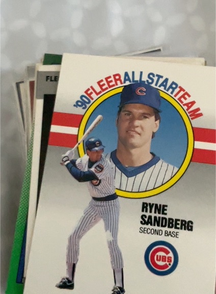 1990 Fleer All-Star Team #9 Ryne Sandberg — front