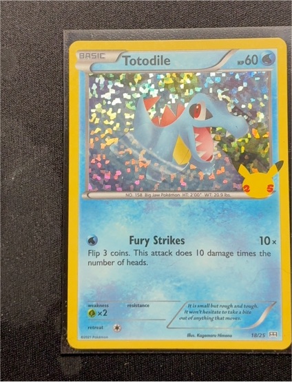2021 Pokémon McDonald's 25th Anniversary #18 Totodile — front