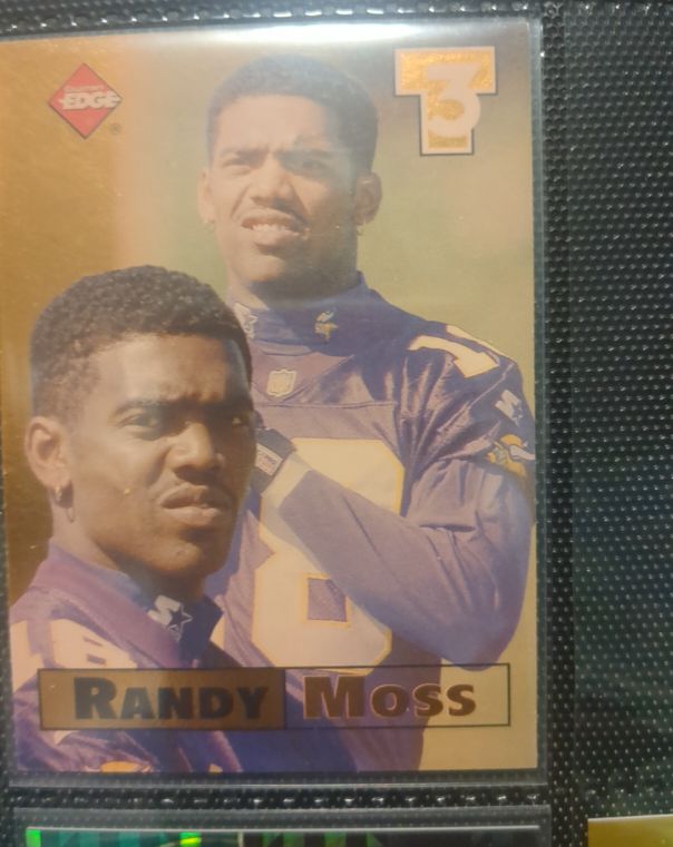 1998 Collector's Edge T3 Triple Threat #3 Randy Moss — front