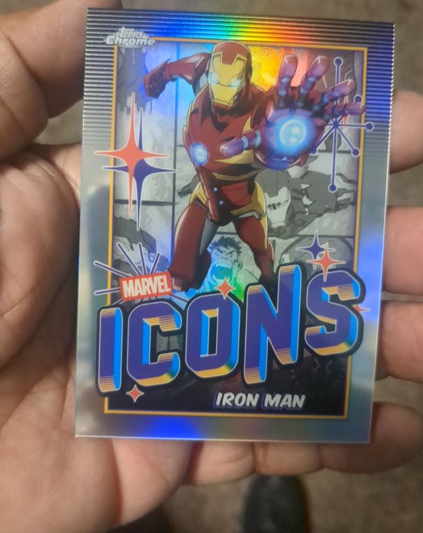 2025 Topps Chrome Marvel #MI-7 Iron Man Icons — front