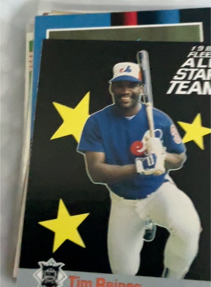 1987 Fleer #12 Tim Raines Fleer All-Star Team — front