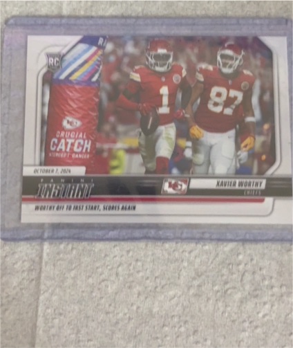 2017 Panini Unparalleled Crucial Catch #Xavier Worthy — front