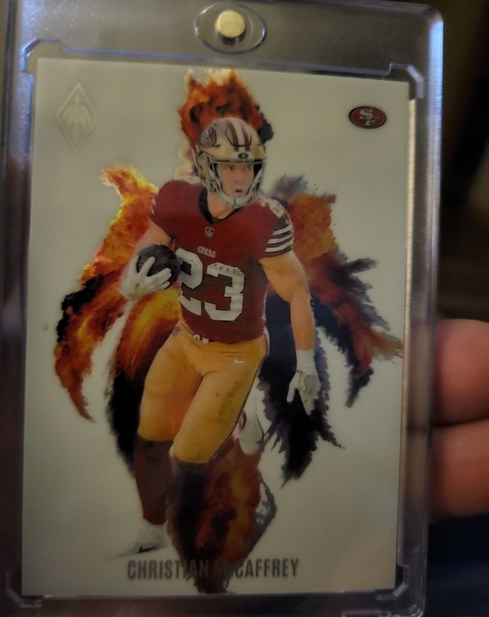 2024 Panini Phoenix Color Blast #CB-CMY Christian McCaffrey — front