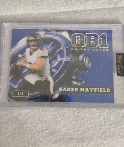 2024 Wild Card QB1 On The Clock #1/3 Baker Mayfield — front