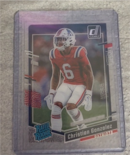 2023 Panini Clearly Donruss #1 Christian Gonzalez — front