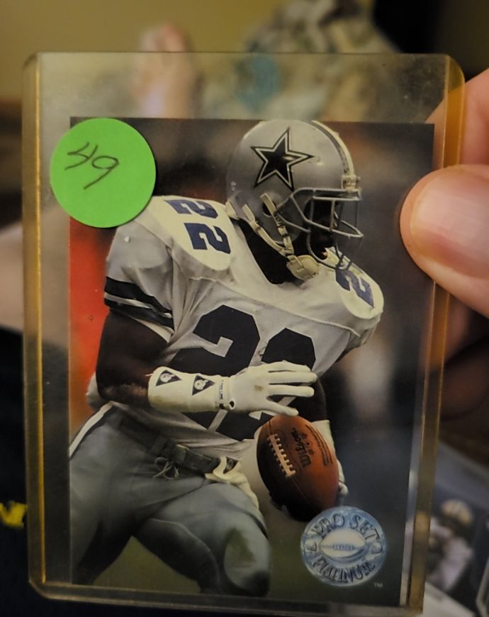 1991 Pro Set Platinum #25 Emmitt Smith — front