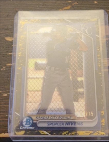 2024 Bowman Chrome Prospects #BCP-37 Spencer Nivens — front