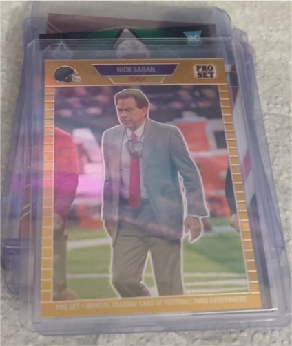 1989 Pro Set #194 Nick Saban — front