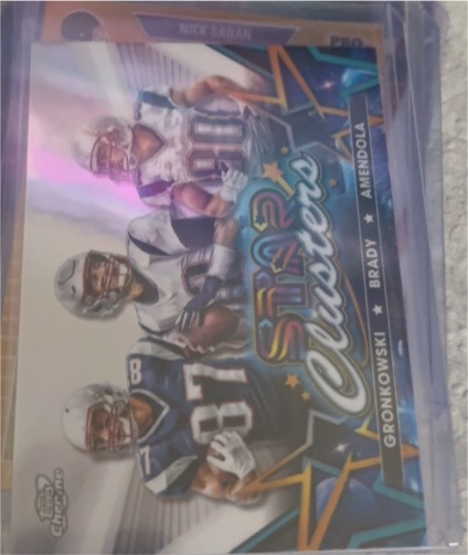 2024 Topps Chrome Cosmic #SCL-3 Danny Amendola / Tom Brady / Rob Gronkowski — front