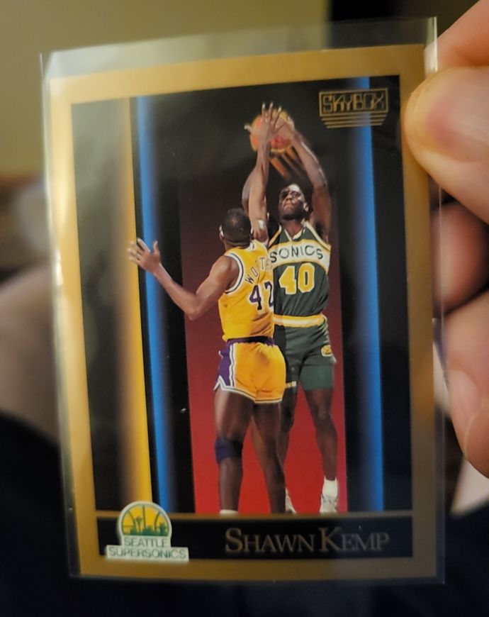 1990-91 SkyBox #268 Shawn Kemp Rookie Seattle SuperSonics — front