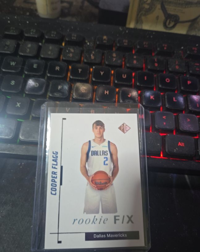 2023 Panini PE Cooper Flagg rookie FIX Dallas Mavericks — front