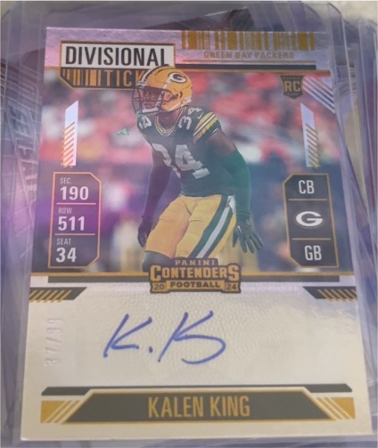 2024 Panini Contenders Football #197 Kalen King — front