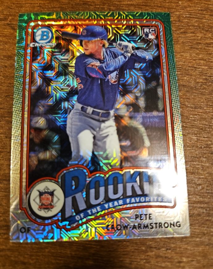 2024 Bowman Chrome #ROY-4 Pete Crow-Armstrong Rookie of the Year Favorites Mojo — front
