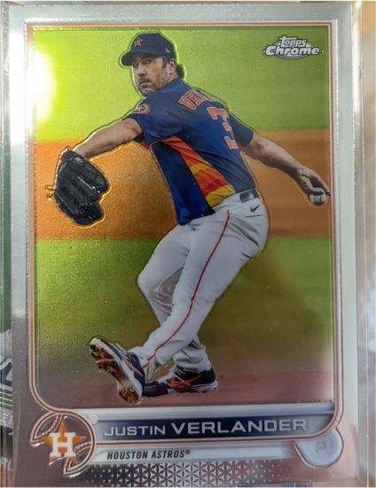 2022 Topps Chrome #87 Justin Verlander — front
