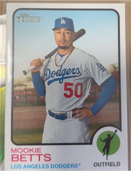 2022 Topps Heritage #386 Mookie Betts — front