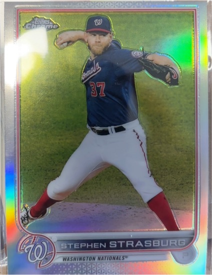 2022 Topps Chrome #184 Stephen Strasburg — front