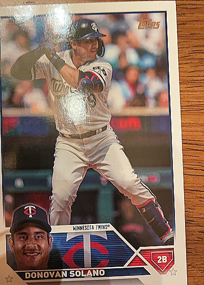 2023 Topps Update #US106 Donovan Solano Minnesota Twins — front