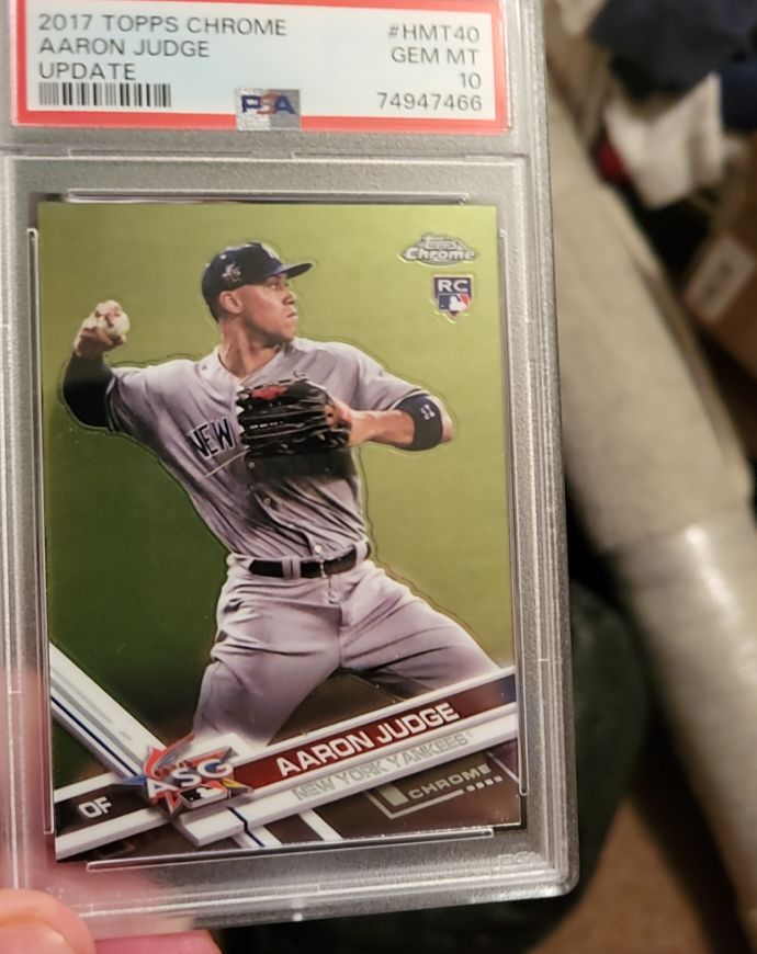 2017 Topps Chrome Update #HMT40 Aaron Judge — front