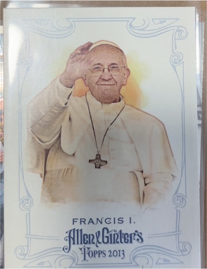 2013 Topps Allen & Ginter #217 Pope Francis I — front