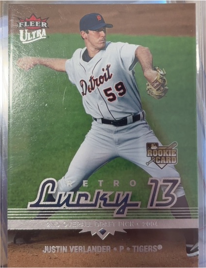 2006 Fleer Ultra #229 Justin Verlander Retro Lucky 13 — front