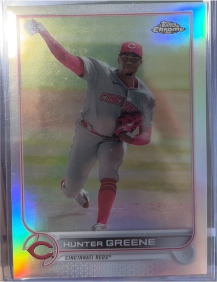 2022 Topps Chrome #224 Hunter Greene — front