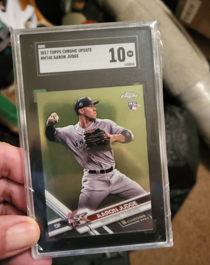 2017 Topps Chrome Update #HMT40 Aaron Judge — front