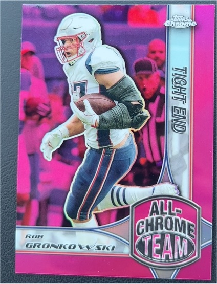2024 Topps Chrome #ACT-6 Rob Gronkowski All Chrome Team Pink — front