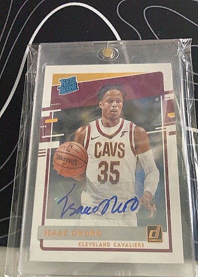 2020-21 Panini Donruss Rated Rookies Signatures #203 Isaac Okoro — front