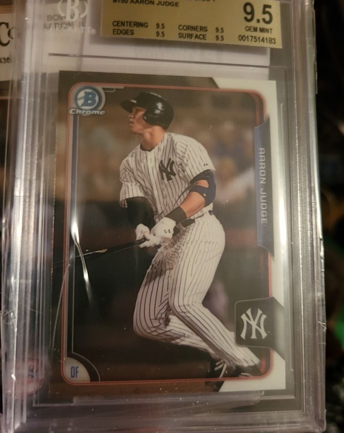 2015 Bowman Chrome Draft #150 Aaron Judge — front