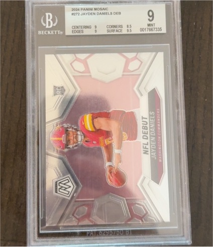 2024 Panini Mosaic #272 Jayden Daniels NFL Debut — front