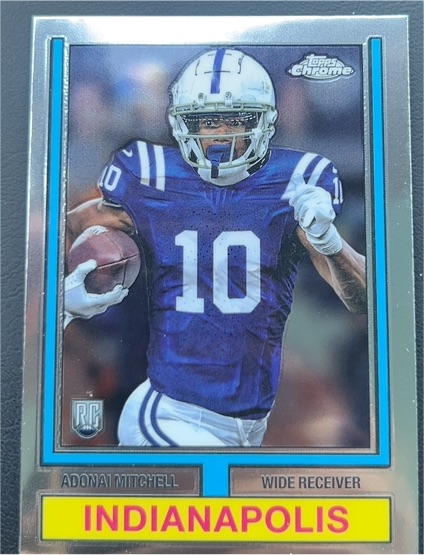 2024 Topps Chrome 1974 Topps #74TF-9 Adonai Mitchell — front