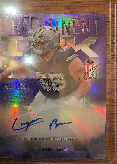 2024 Topps Signature Class Preeminent Ink #PI-CB Cooper Beebe — front