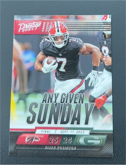 2024 Panini Prestige #AGS-BRN Any Given Sunday Bijan Robinson — front