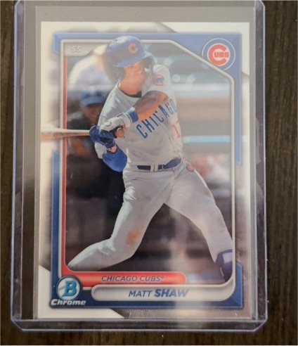 2024 Bowman Chrome Prospects #BCP-30 Matt Shaw — front