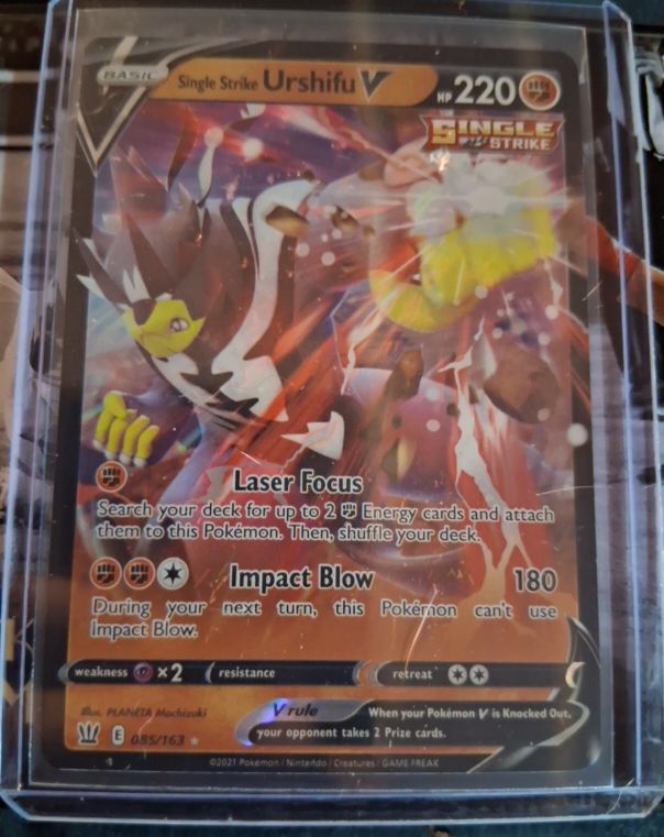2021 Pokemon TCG Battle Styles #85 Single Strike Urshifu V — front