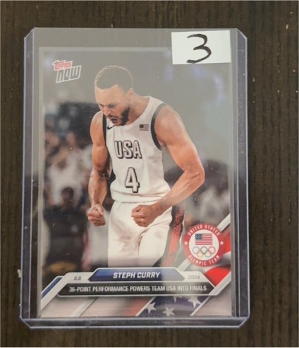2024 Topps Now Olympic/Paralympic Games #22 Steph Curry — front