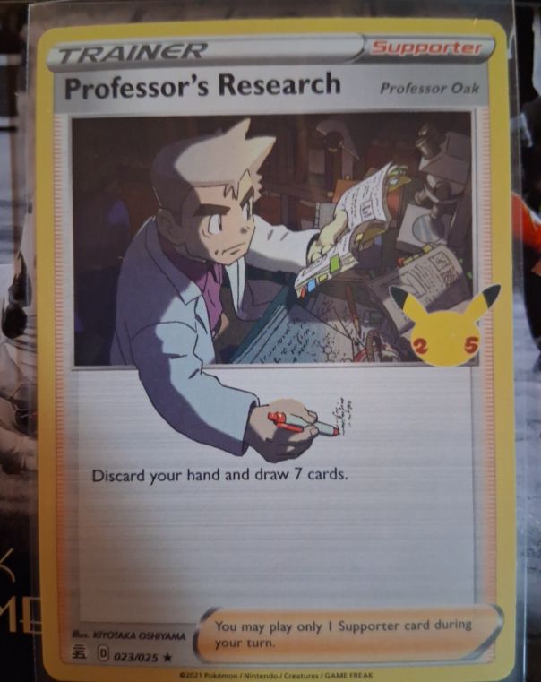 2021 Pokémon Celebrations #023 Professor's Research — front