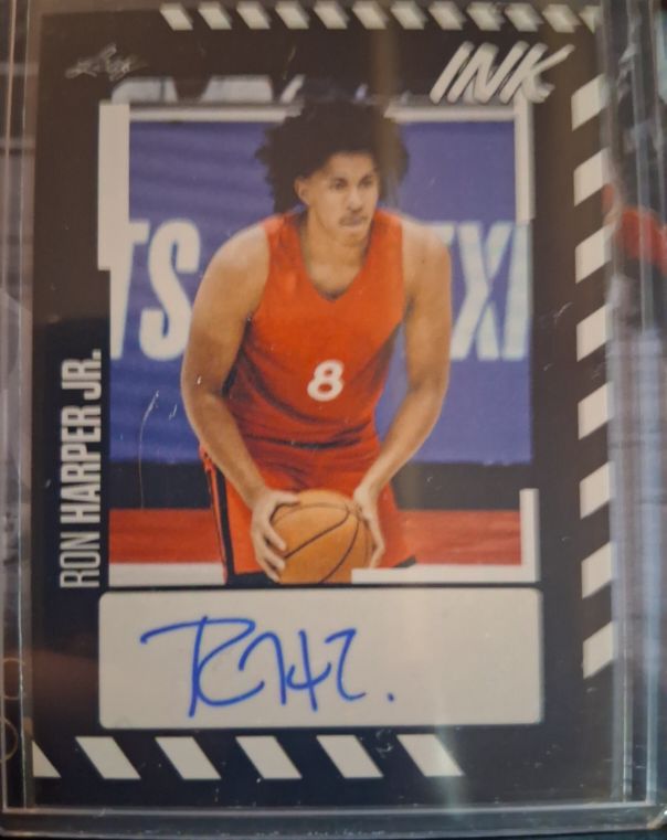 2023-24 Leaf Ink #BA-RHJ Ron Harper Jr. — front