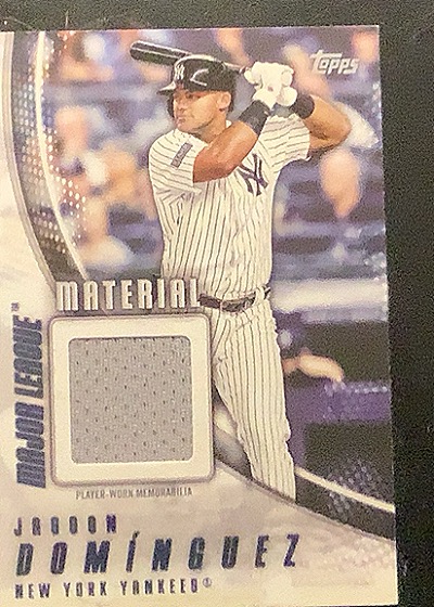 2023 Topps Major League Material #MA-1 Jaron Dominguez — back