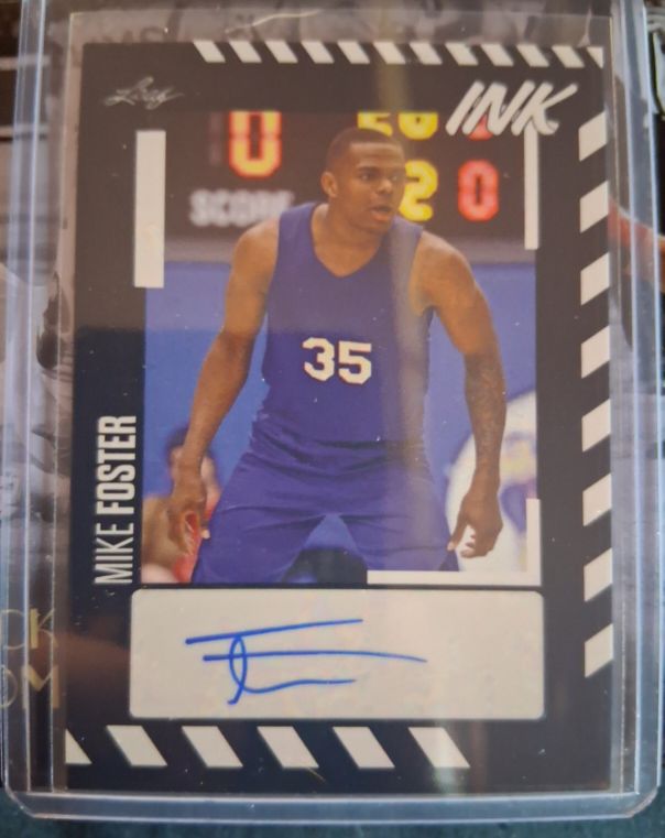 2023-24 Leaf Ink #BA-MF2 Mike Foster — front