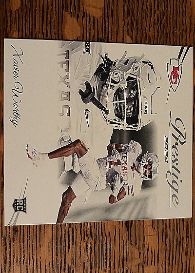 2024 Panini Prestige #330 Xavier Worthy Chiefs Rookie — front