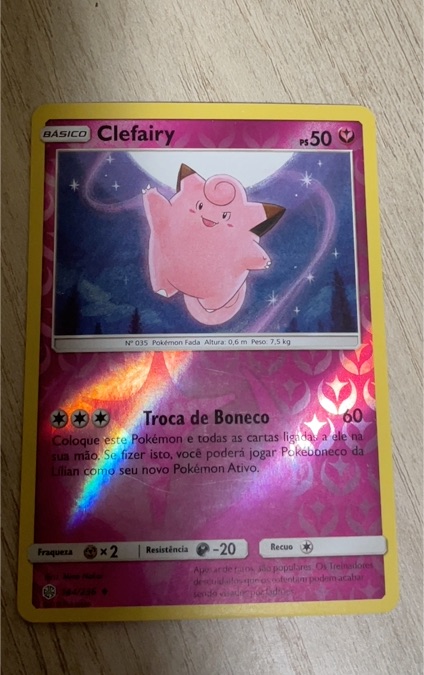 2019 Pokémon Sun & Moon Cosmic Eclipse #144 Clefairy — front